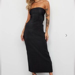 Hello Molly Black Strapless Dress